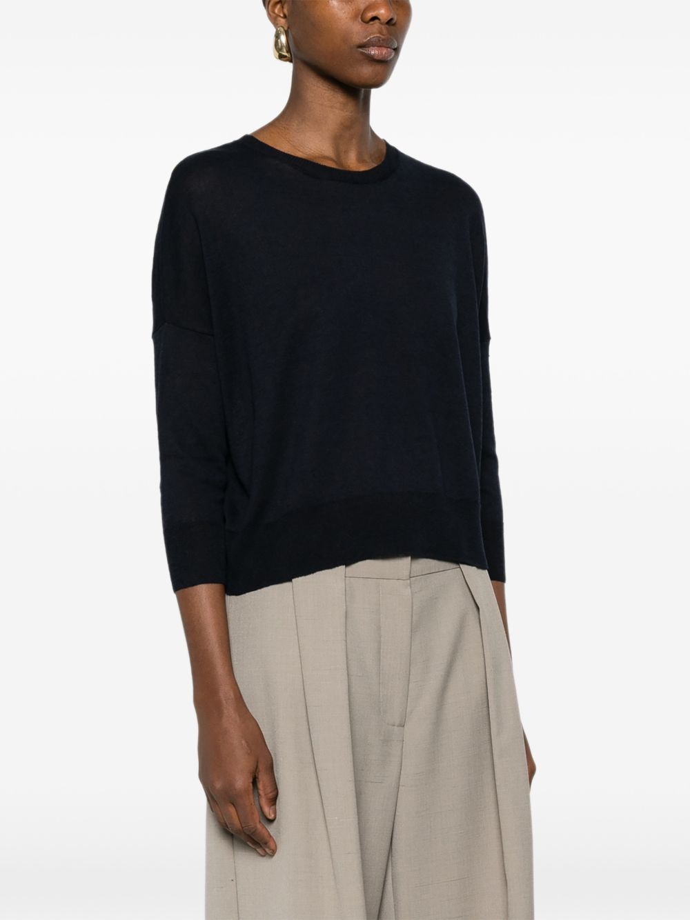 Base Base Linen and cotton blend sweater