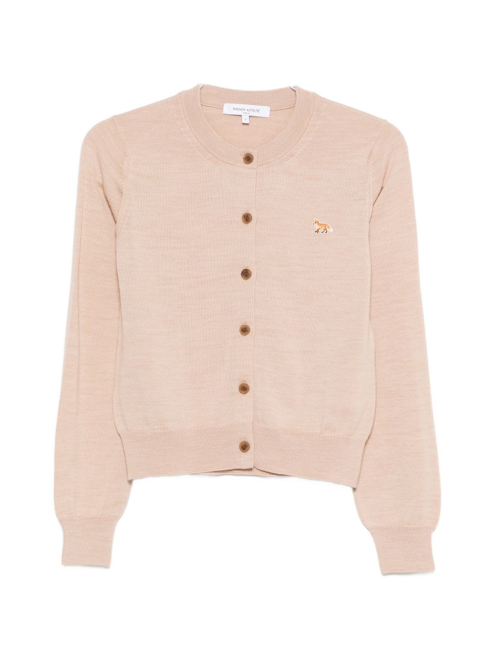 Maison Kitsuné Maison Kitsuné Maison KitsunÃ© Baby Fox wool cardigan