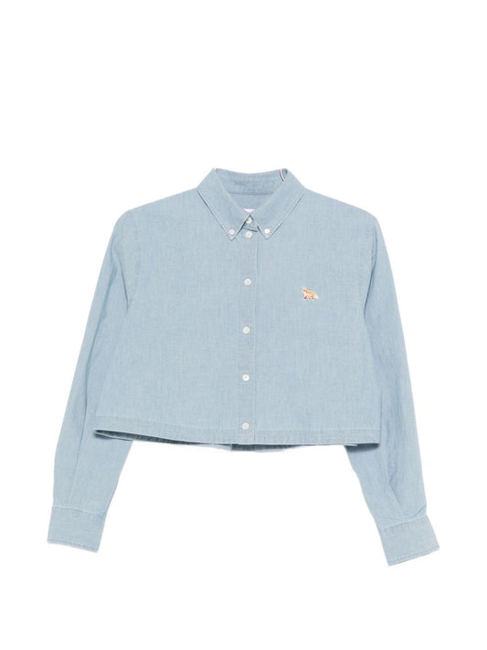 Maison Kitsuné Maison Kitsuné Maison KitsunÃ© Baby Fox cropped shirt