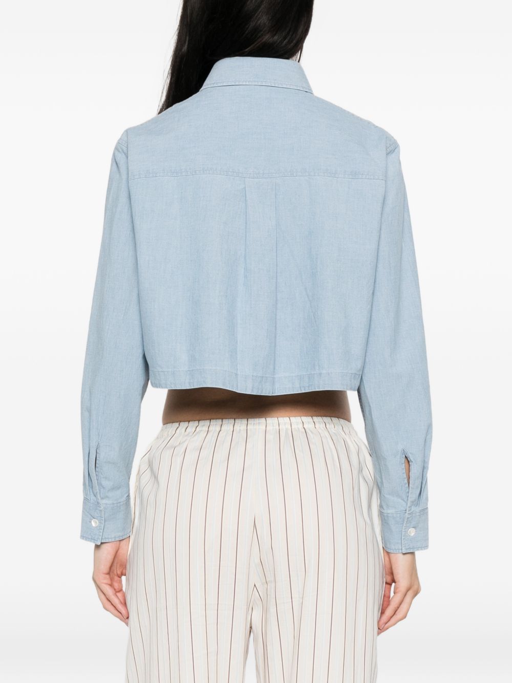 Maison Kitsuné Maison Kitsuné Maison KitsunÃ© Baby Fox cropped shirt