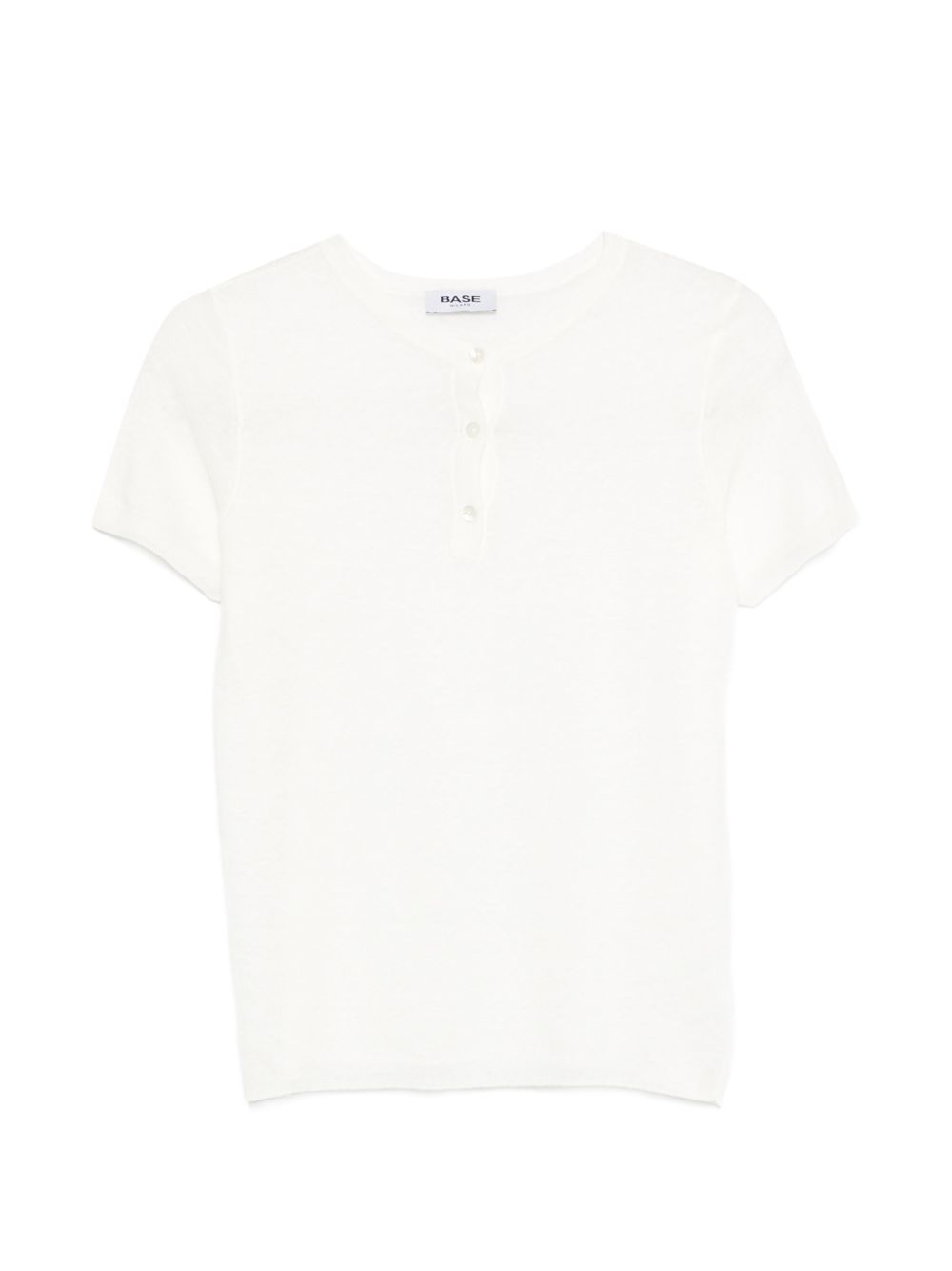 Base Base Linen and cotton blend t-shirt