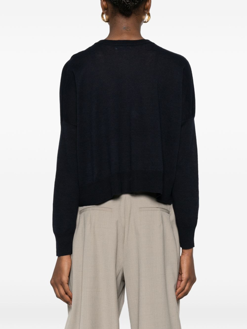 Base Base Linen and cotton blend cardigan