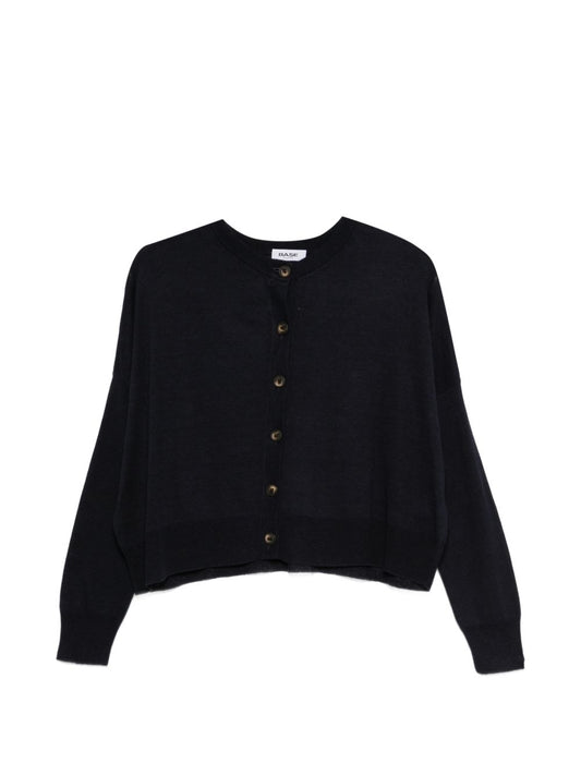 Base Base Linen and cotton blend cardigan