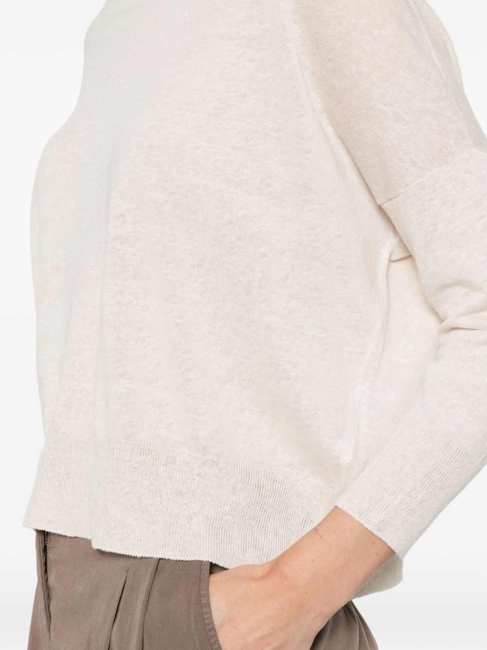 Base Base Linen and cotton blend sweater