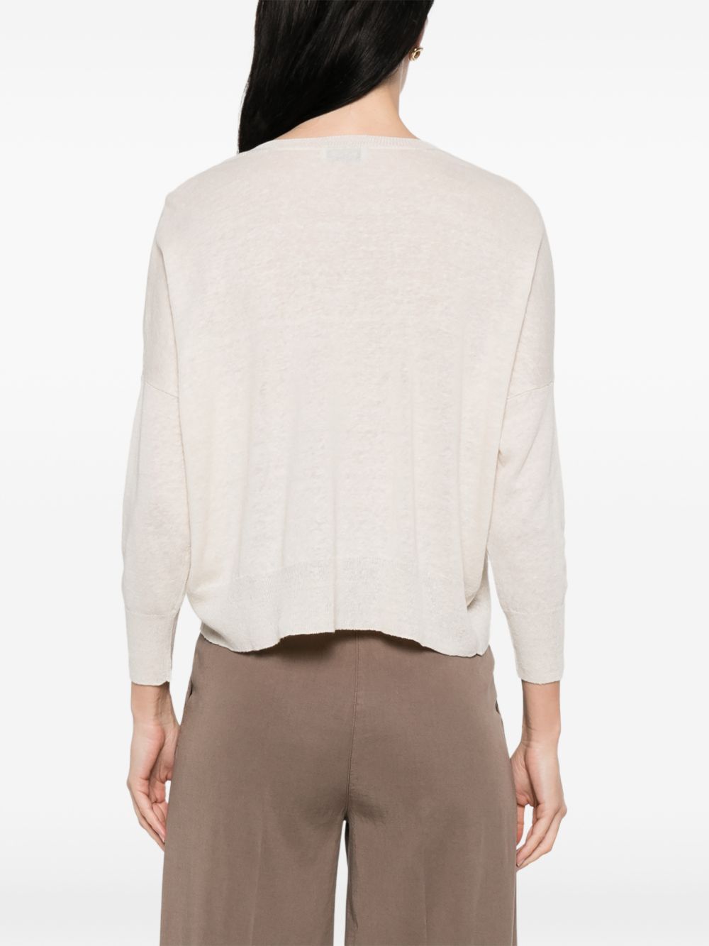 Base Base Linen and cotton blend sweater