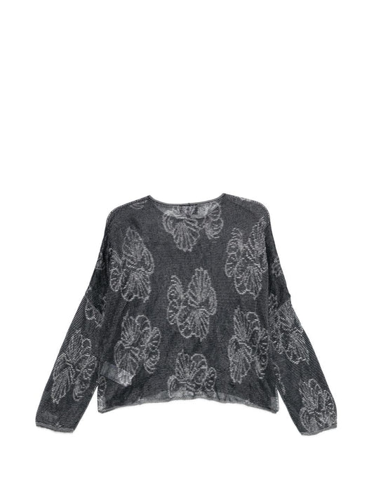 Emporio Armani Embroidered crewneck sweater