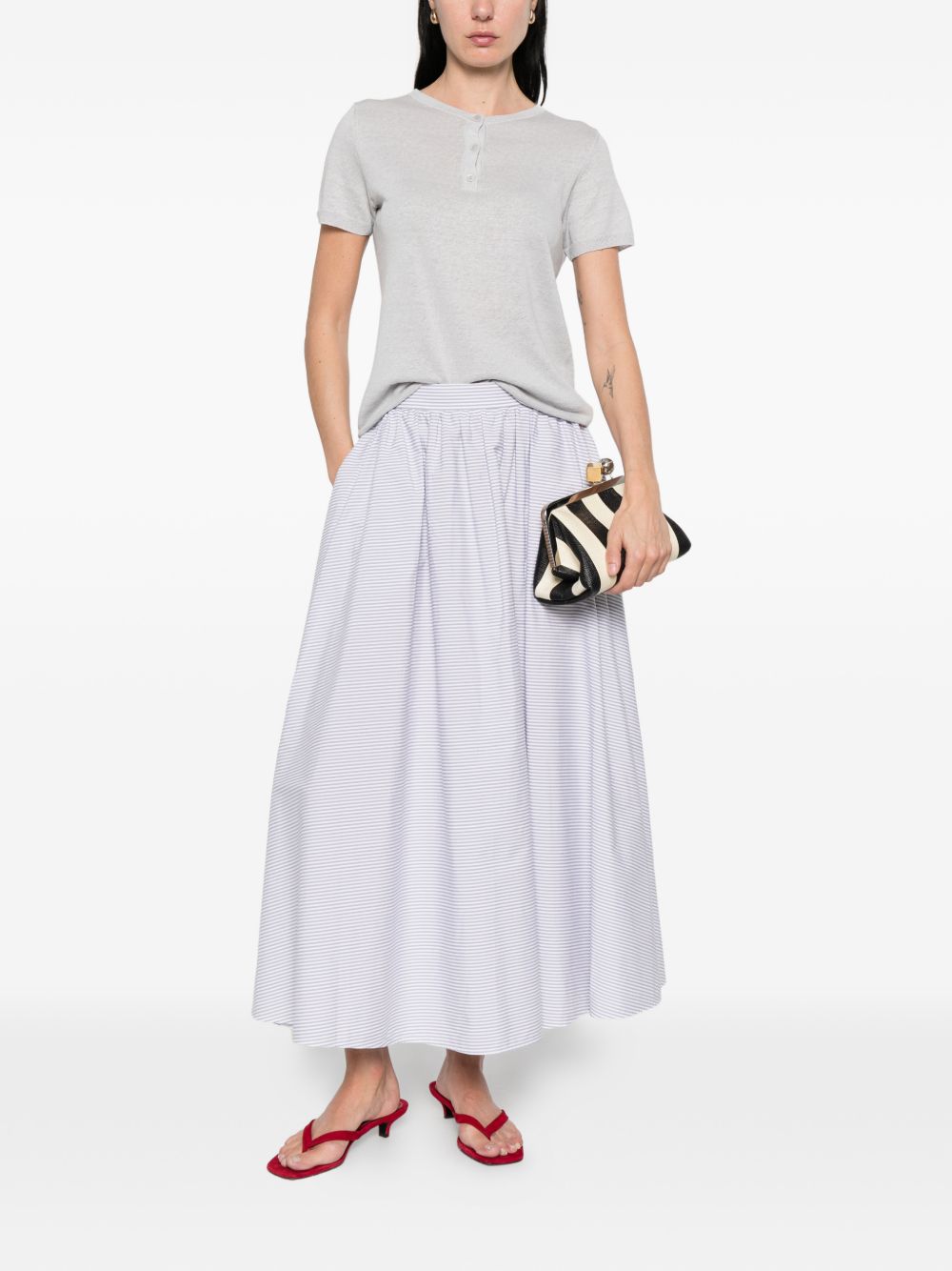 Base Base Linen and cotton blend t-shirt