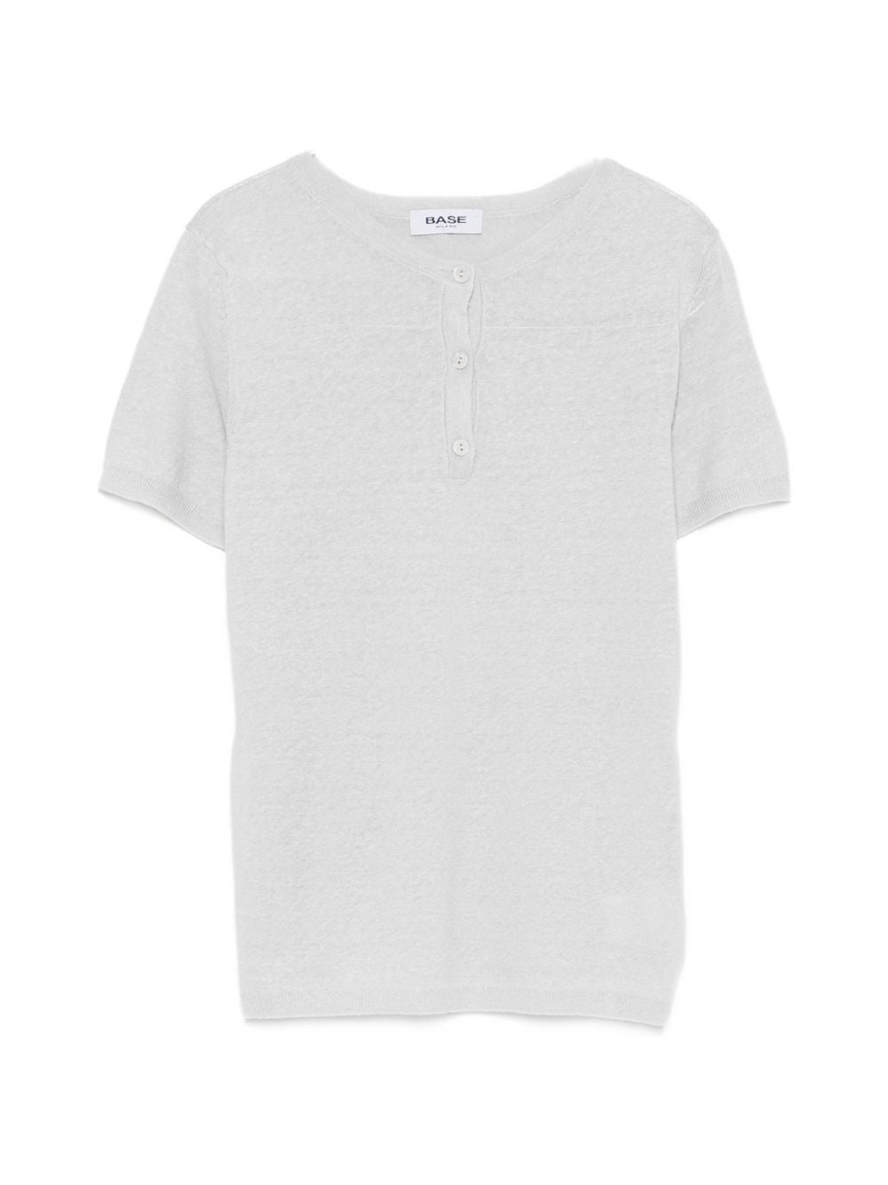 Base Base Linen and cotton blend t-shirt