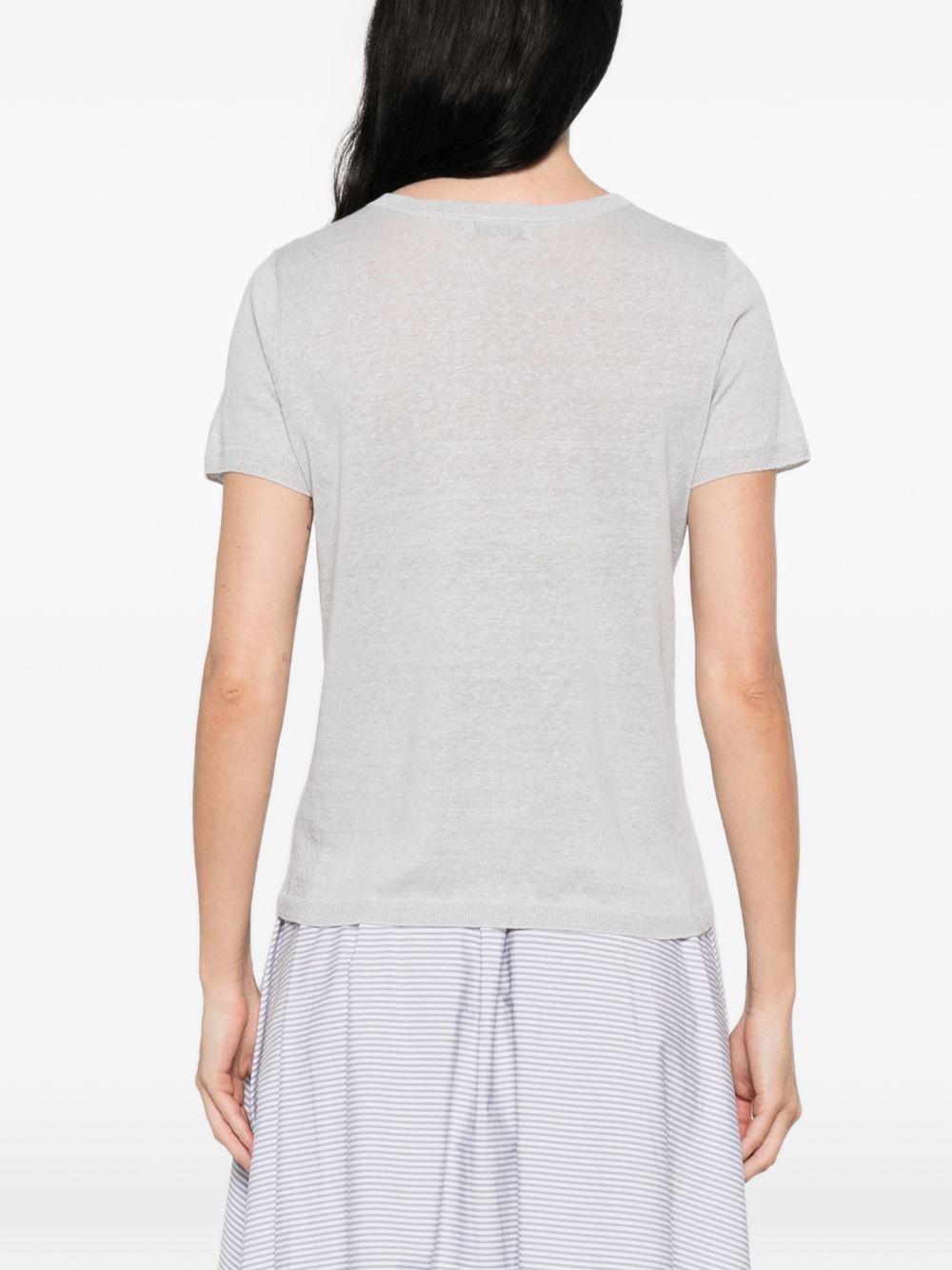 Base Base Linen and cotton blend t-shirt