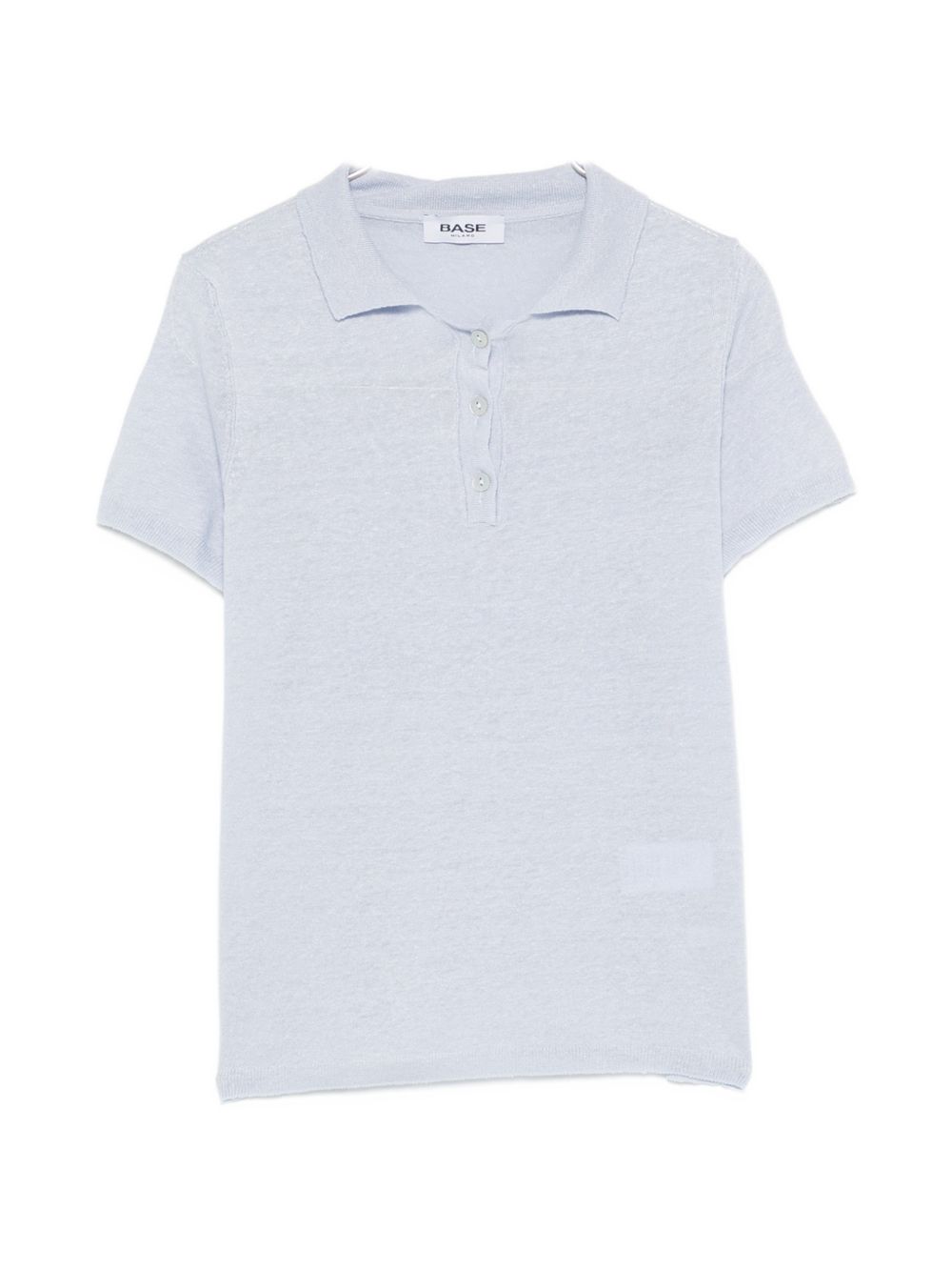 Base Base Linen and cotton blend polo shirt
