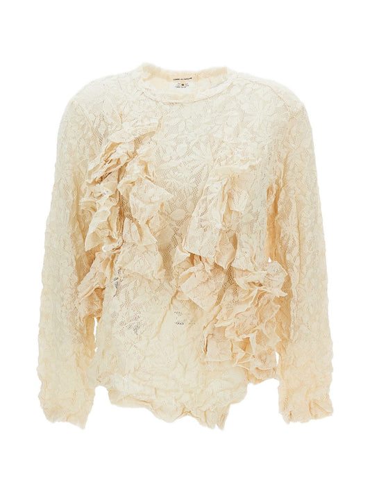 Comme Des Garcons Comme Des Garcons Comme Des GarÃ§ons Rouched top