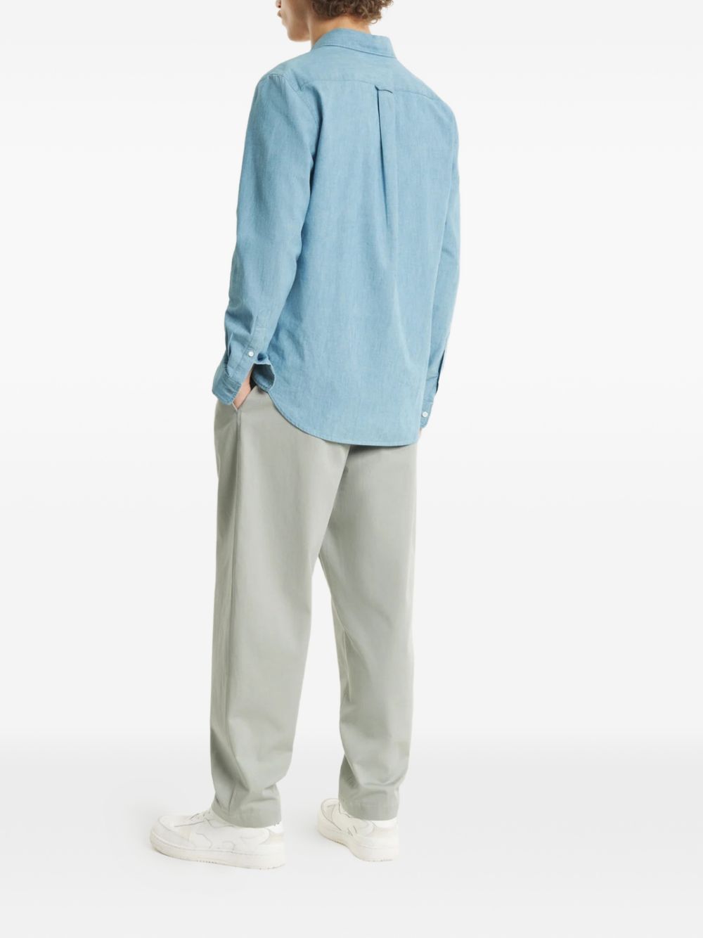 Maison Kitsuné Maison Kitsuné Maison KitsunÃ© Profile Fox cotton shirt
