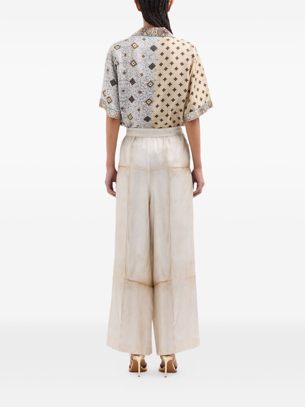 Pierre Louis Mascia Pierre Louis Mascia Printed silk trousers