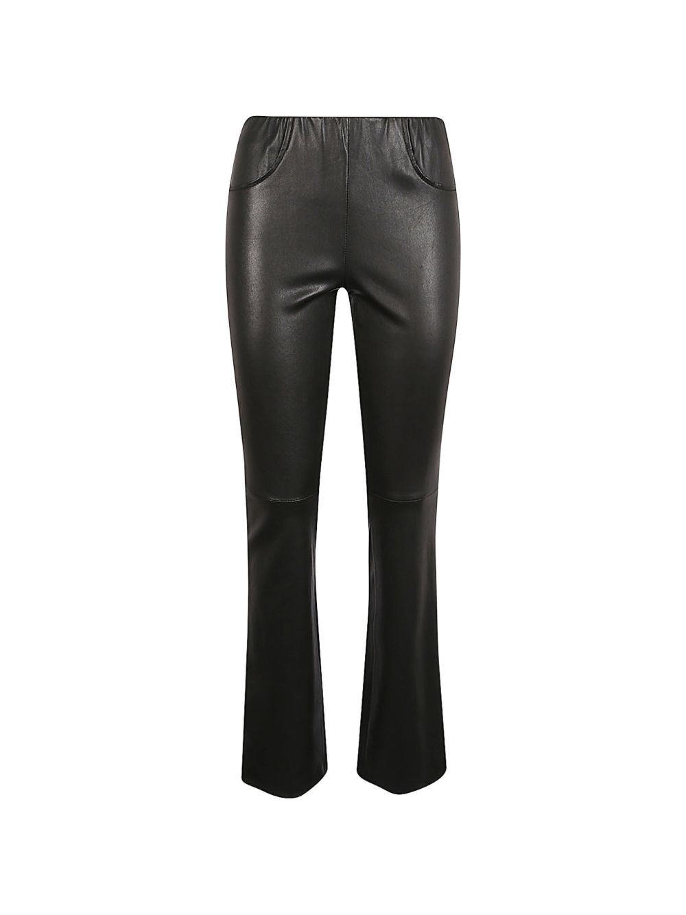 Via Masini 80 Via Masini 80 Leather flared leg trousers