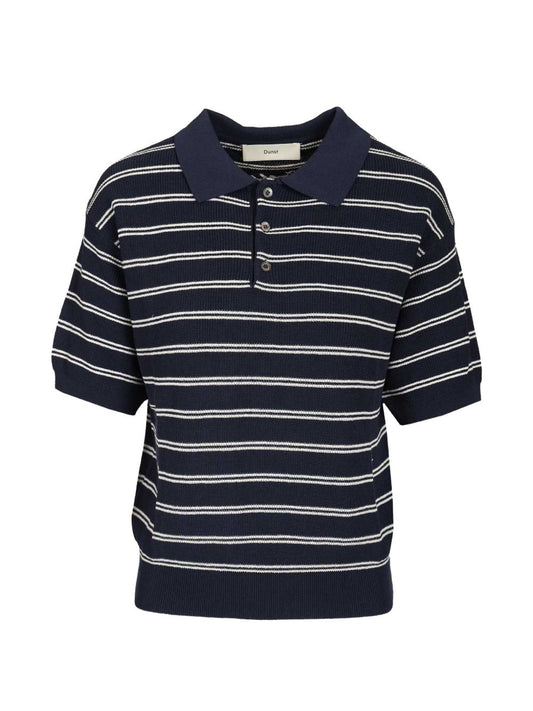 Dunst Dunst Cotton blend striped polo shirt