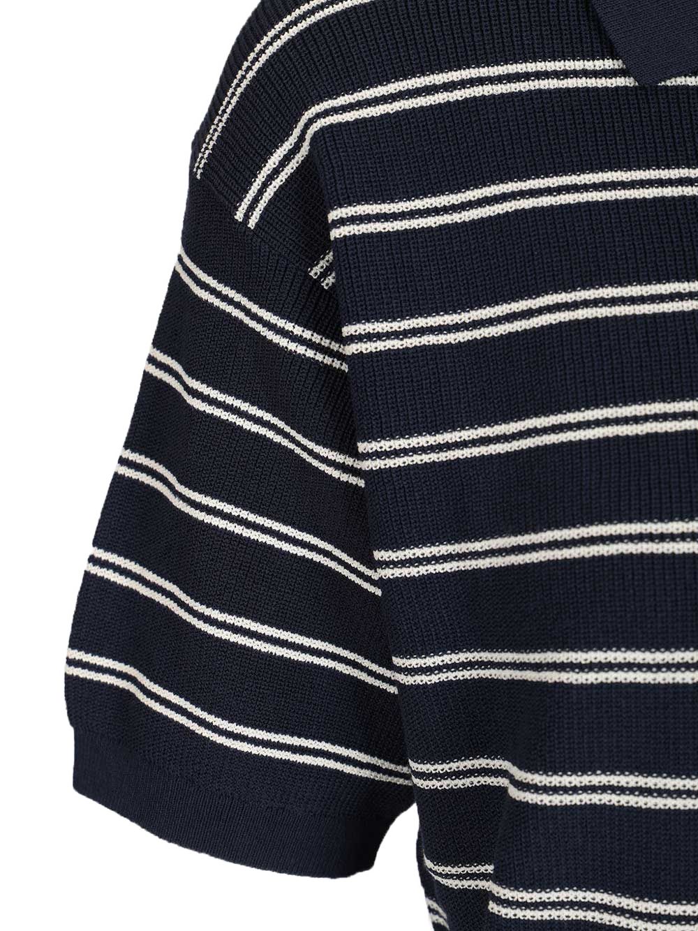 Dunst Dunst Cotton blend striped polo shirt