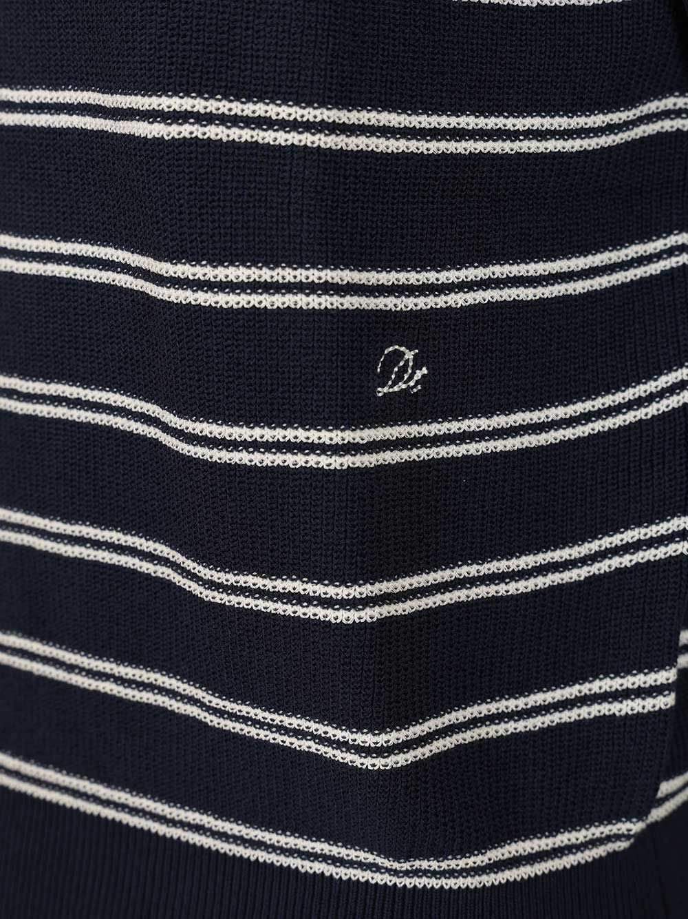 Dunst Dunst Cotton blend striped polo shirt