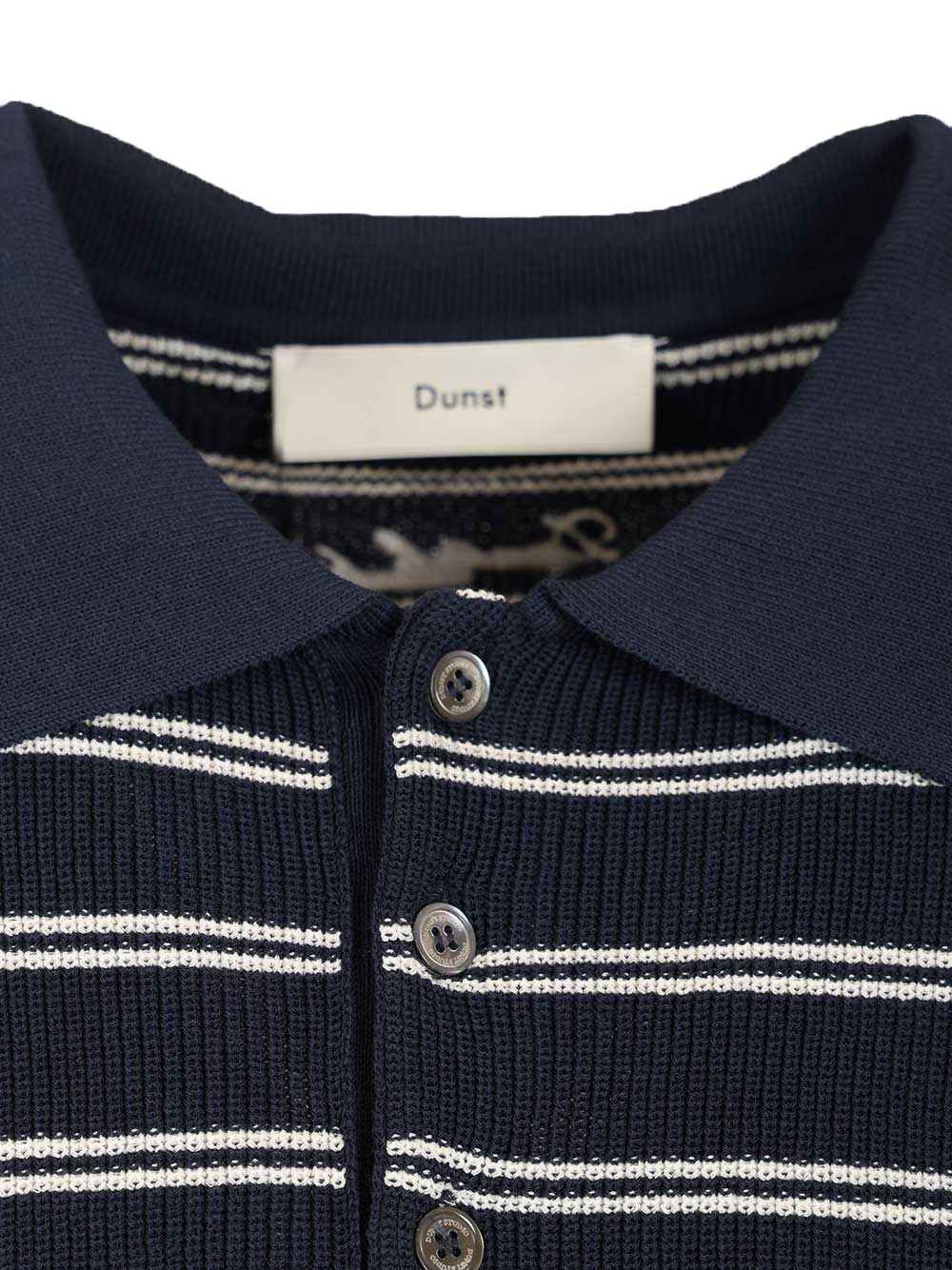 Dunst Dunst Cotton blend striped polo shirt