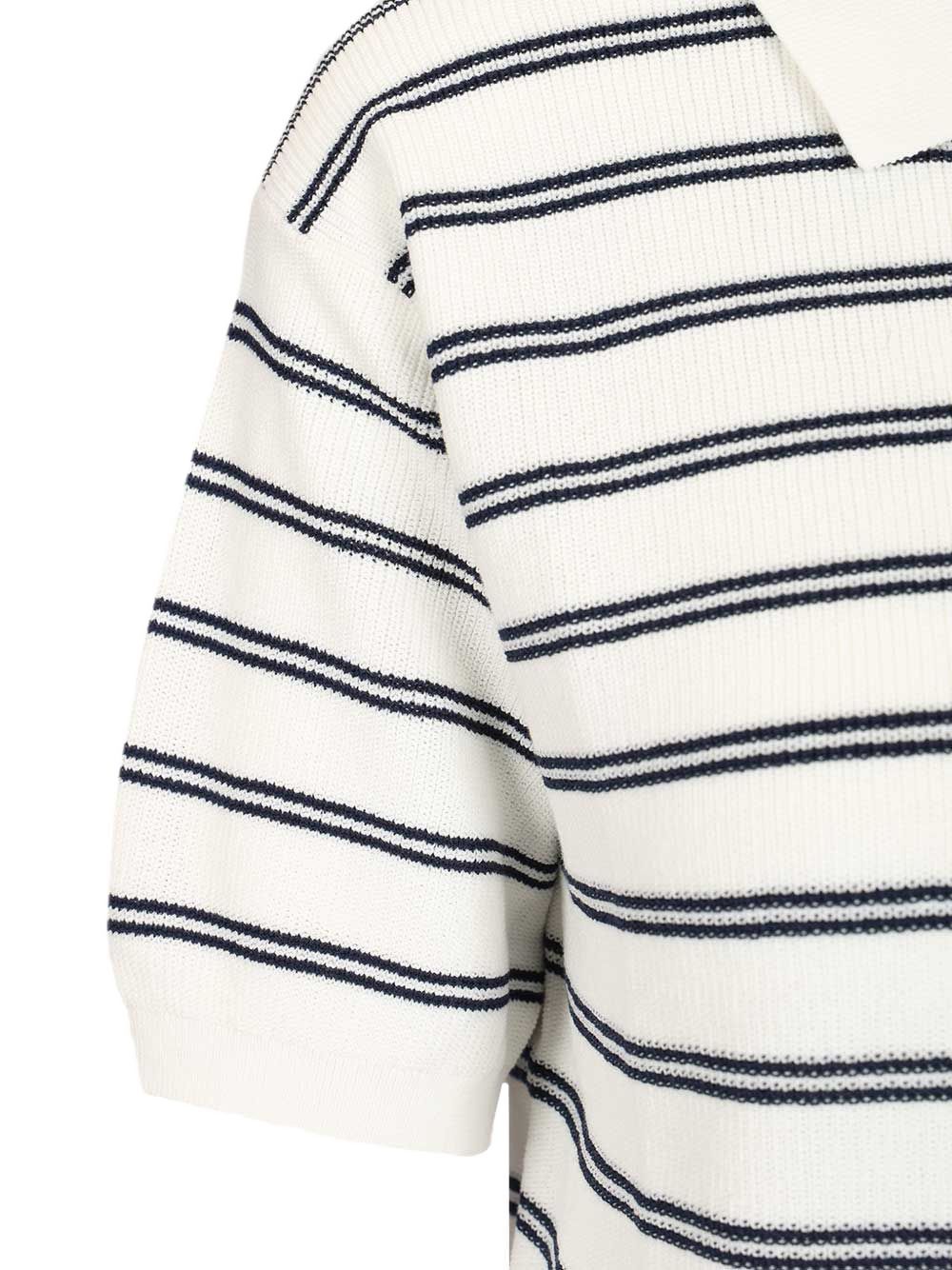 Dunst Dunst Cotton blend striped polo shirt
