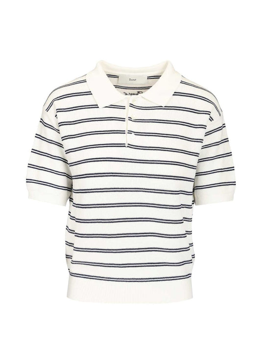 Dunst Dunst Cotton blend striped polo shirt