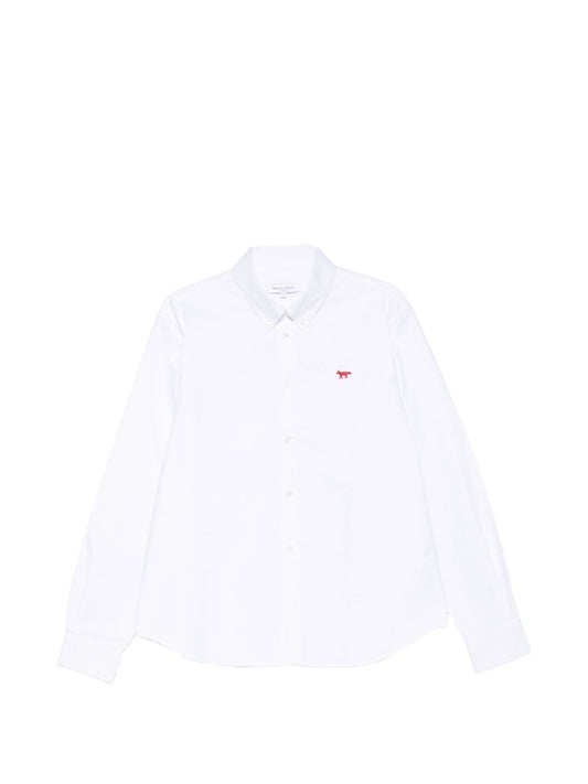 Maison Kitsuné Maison Kitsuné Maison KitsunÃ© Profile Fox cotton shirt