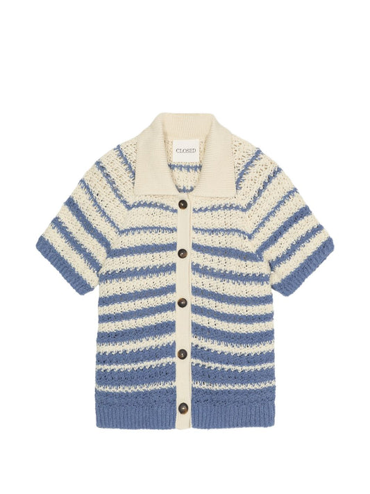 Closed Striped cotton cardigan