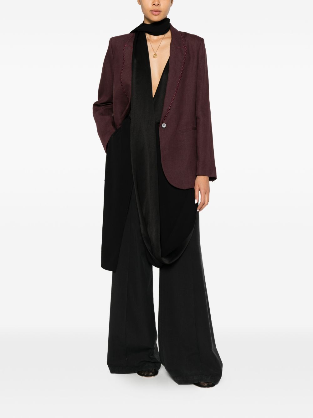 Via Masini 80 Via Masini 80 Linen blend trousers