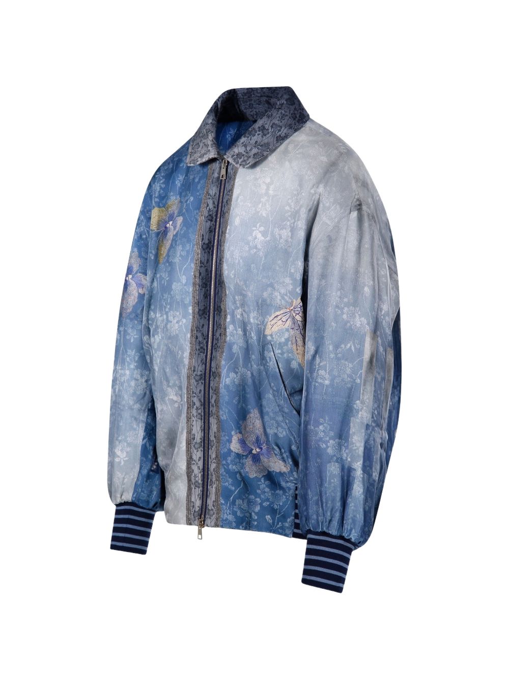Pierre Louis Mascia Pierre Louis Mascia Printed silk bomber jacket