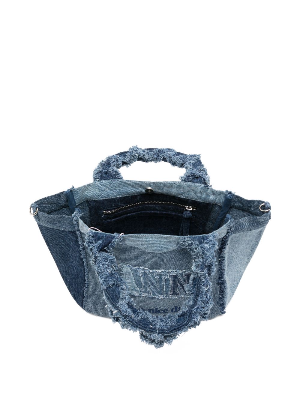 Ganni Ganni Denim small tote bag