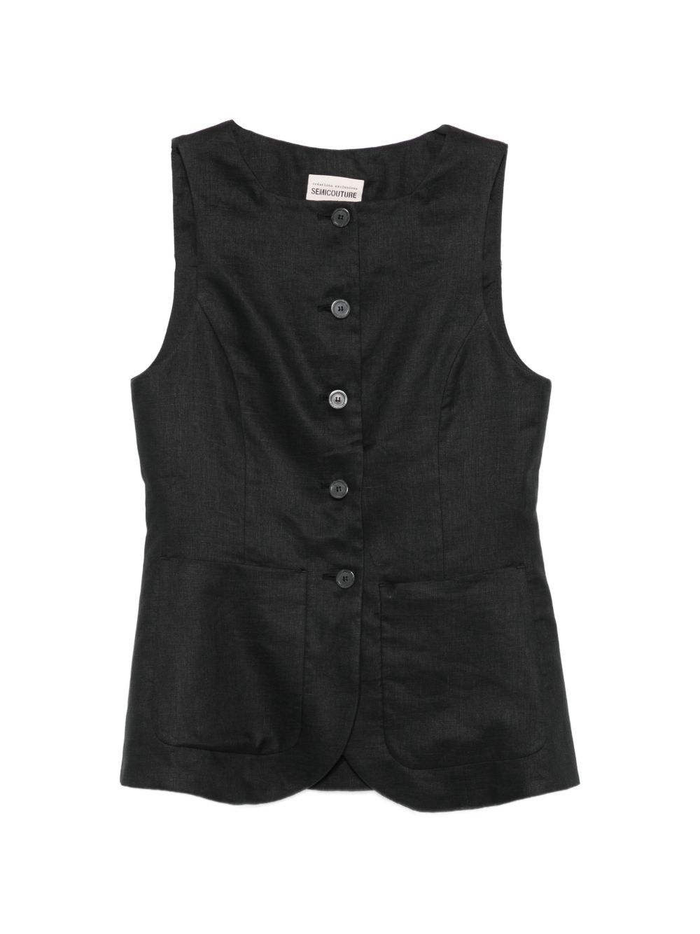 Semicouture Semicouture Glenna linen vest