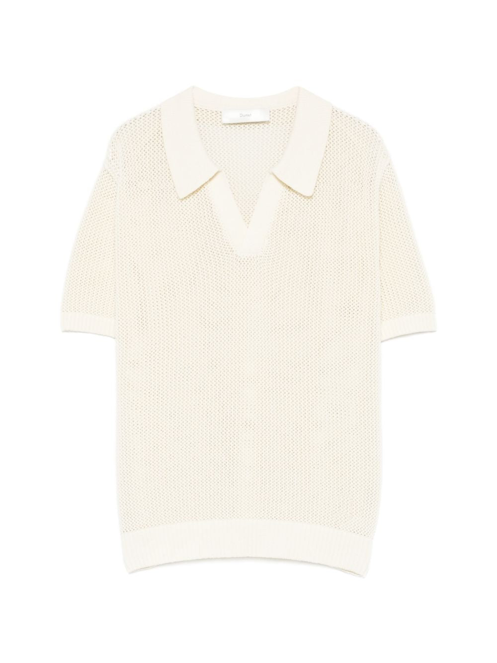 Dunst Dunst Cotton and linen polo shirt