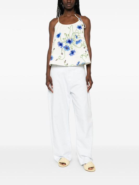 Stella McCartney Embroidered cotton top