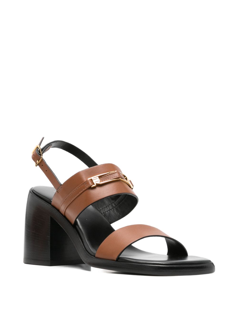 Sergio Rossi Leather heel sandals
