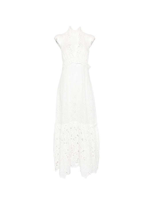 Ermanno Scervino Lace Cotton Long Dress