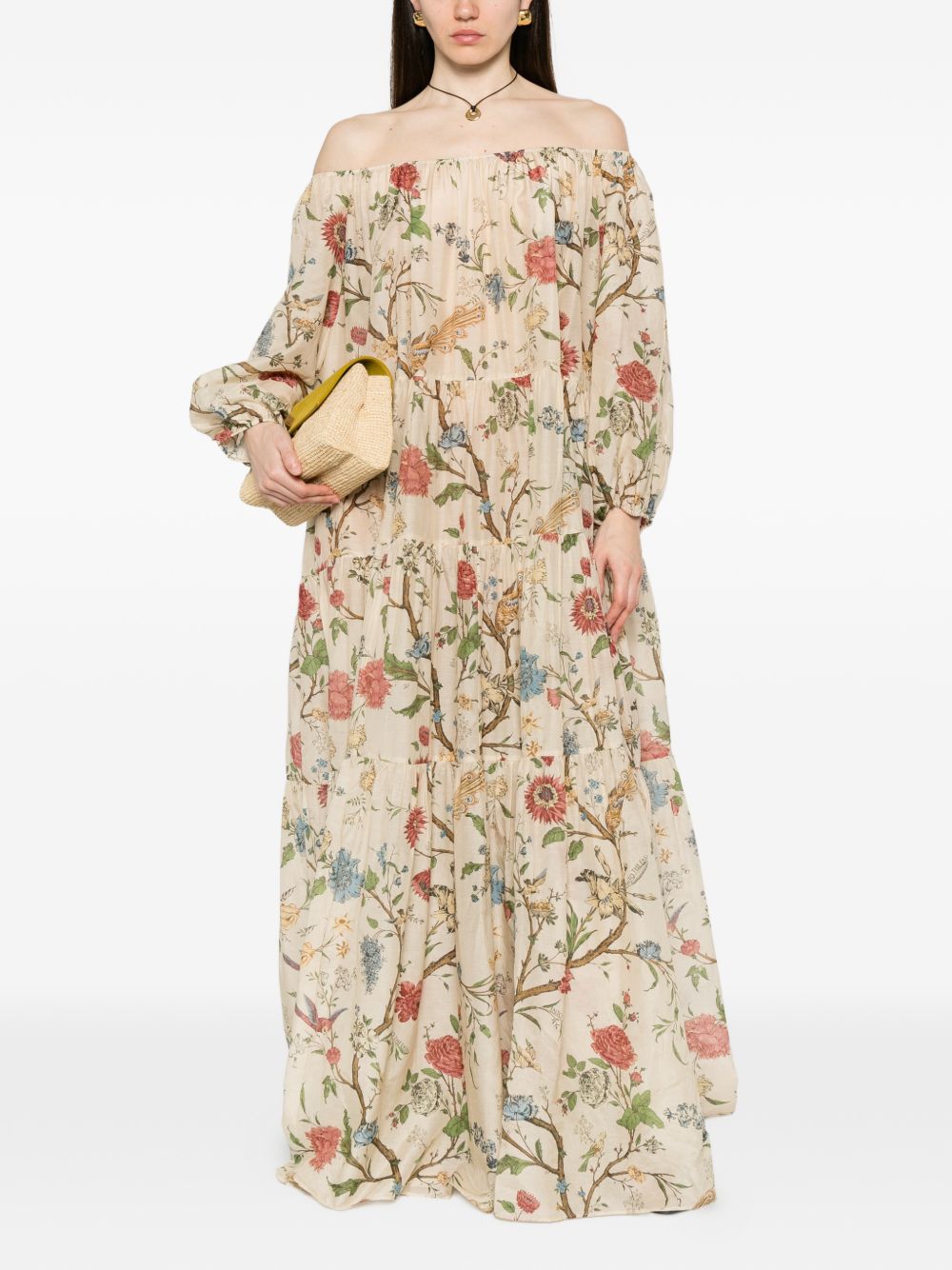 INTO THE EAST Into The East Printed Cotton Dress