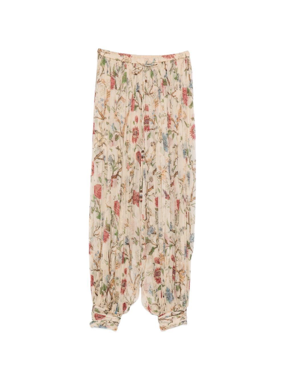 INTO THE EAST Into The East Printed Silk Trousers