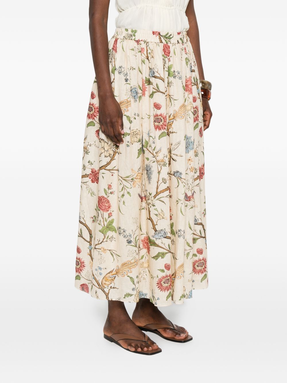 INTO THE EAST Into The East Linen Silk Blend Trousers