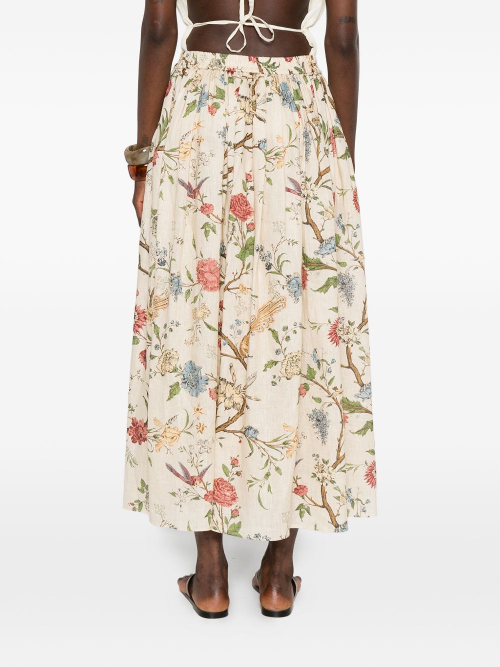 INTO THE EAST Into The East Linen Silk Blend Trousers
