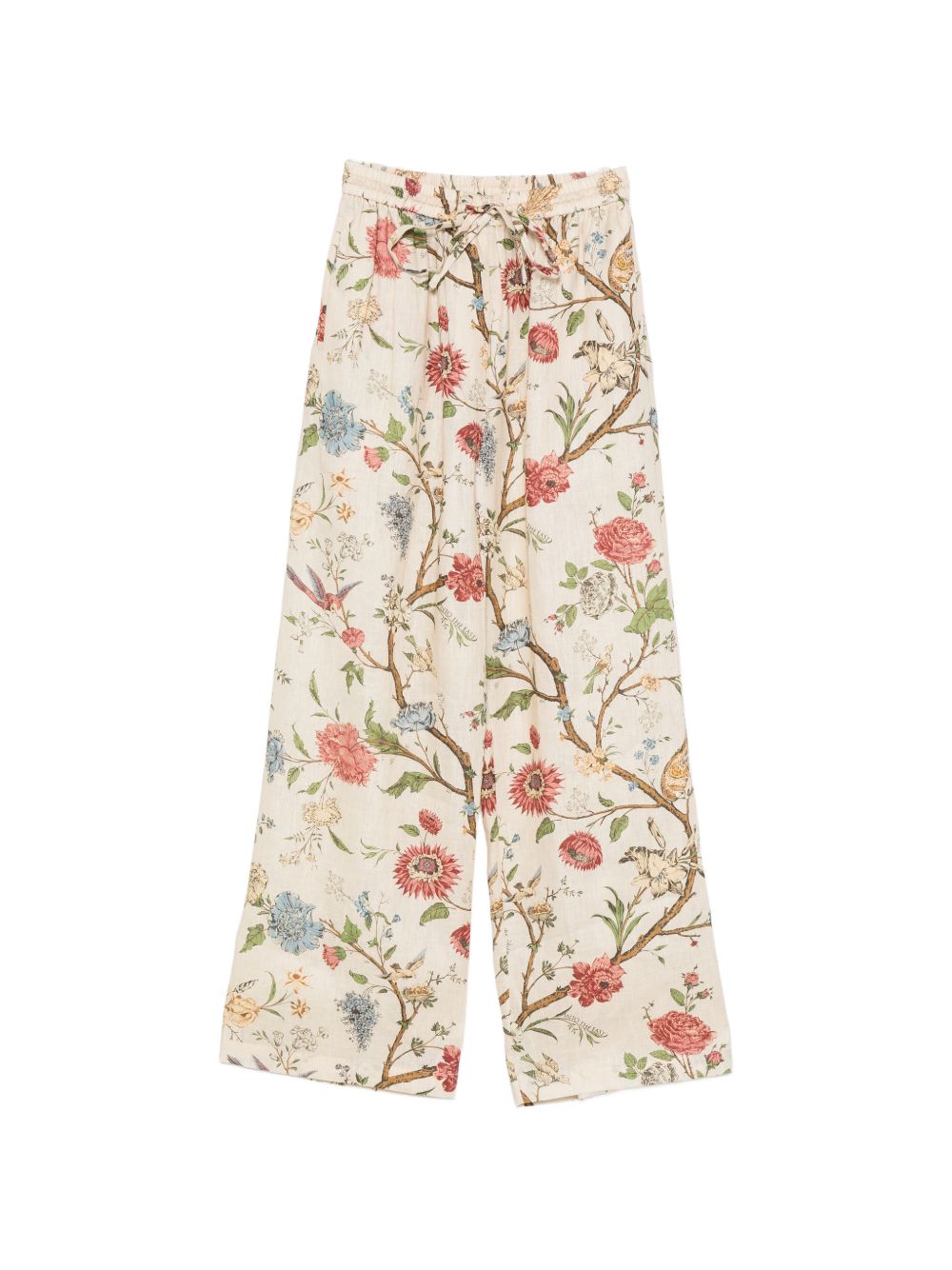 INTO THE EAST Into The East Printed Linen Trousers