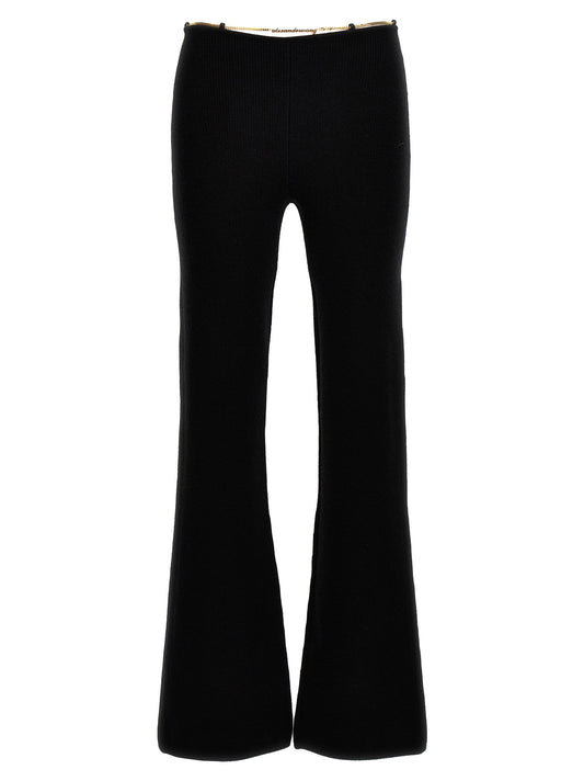Alexander Wang Gold Nameplate Chain Pants
