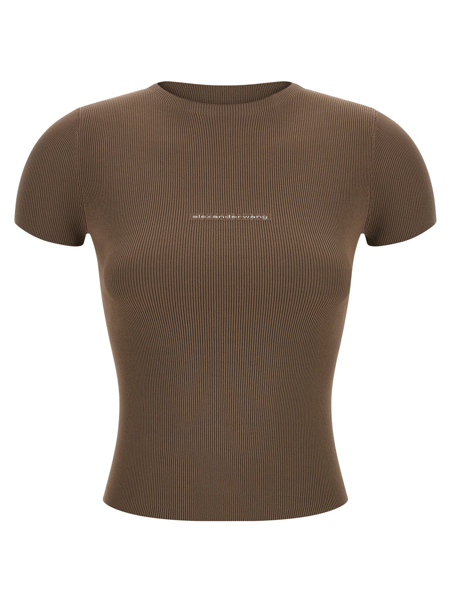 Alexander Wang Ribbed T-shirt With Logo