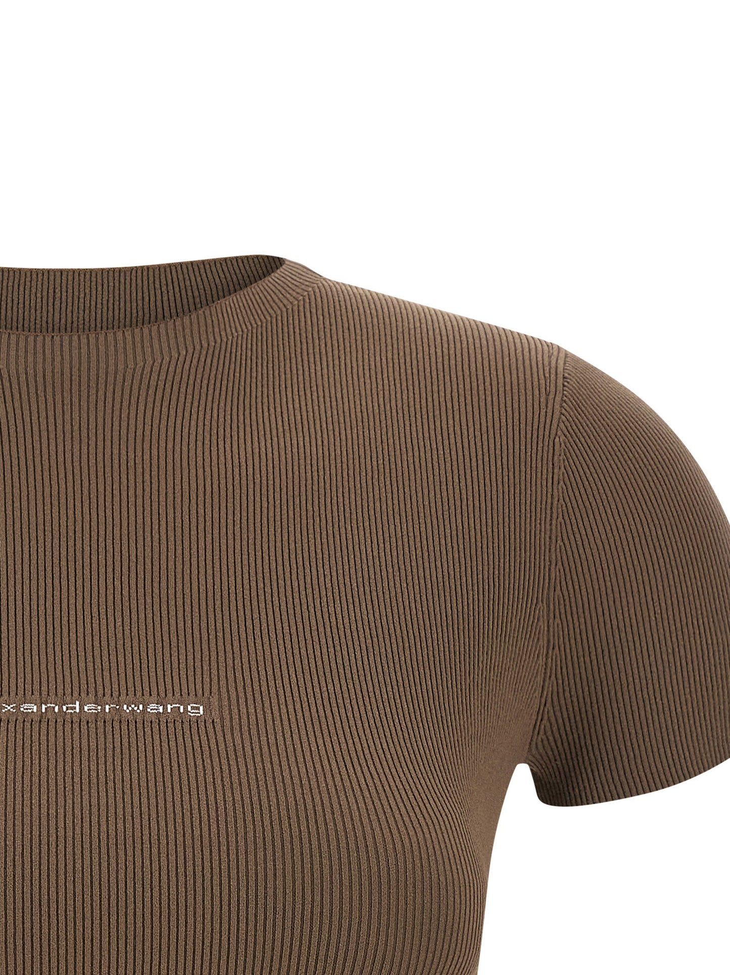 Alexander Wang Ribbed T-shirt With Logo