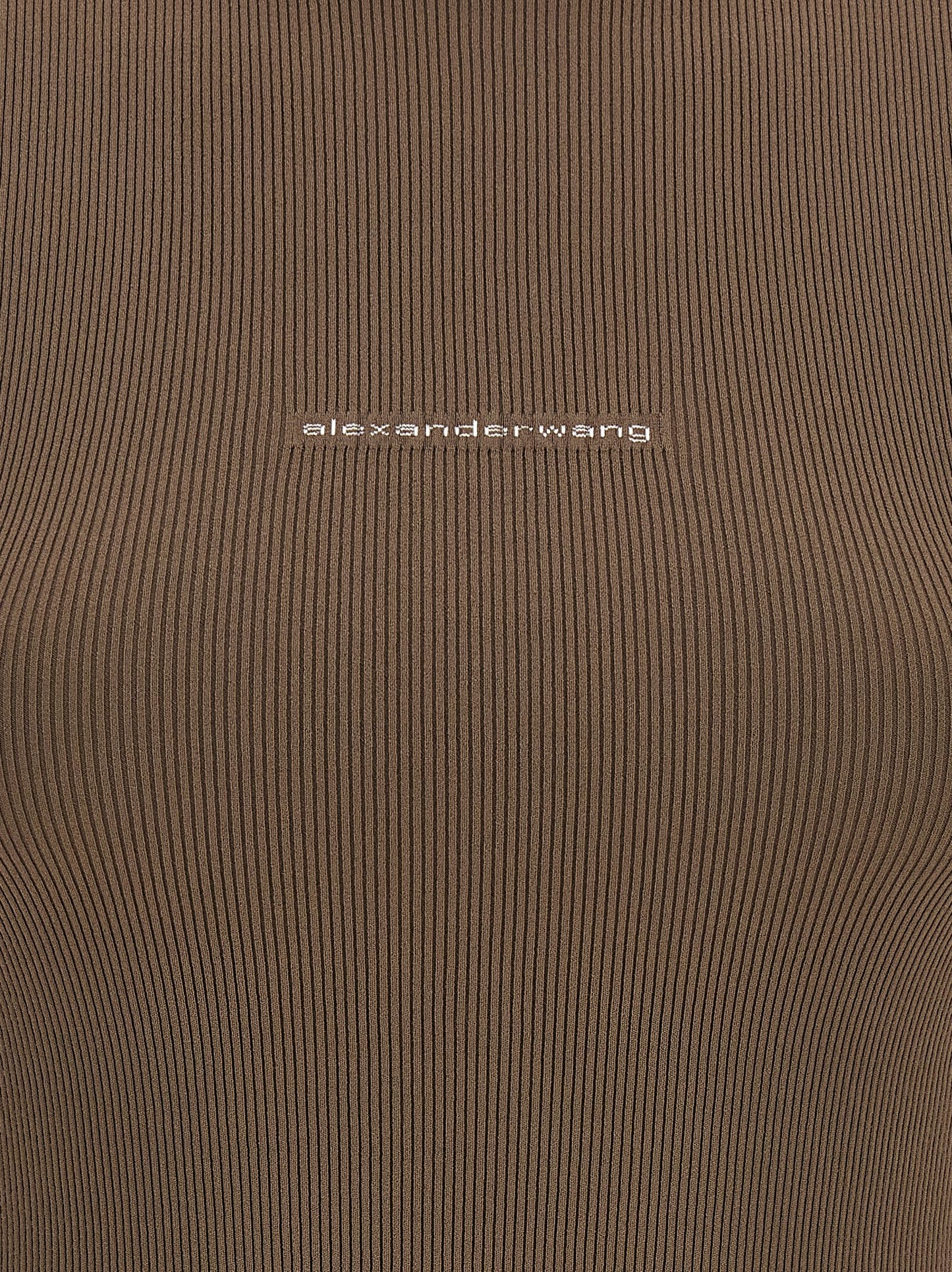 Alexander Wang Ribbed T-shirt With Logo