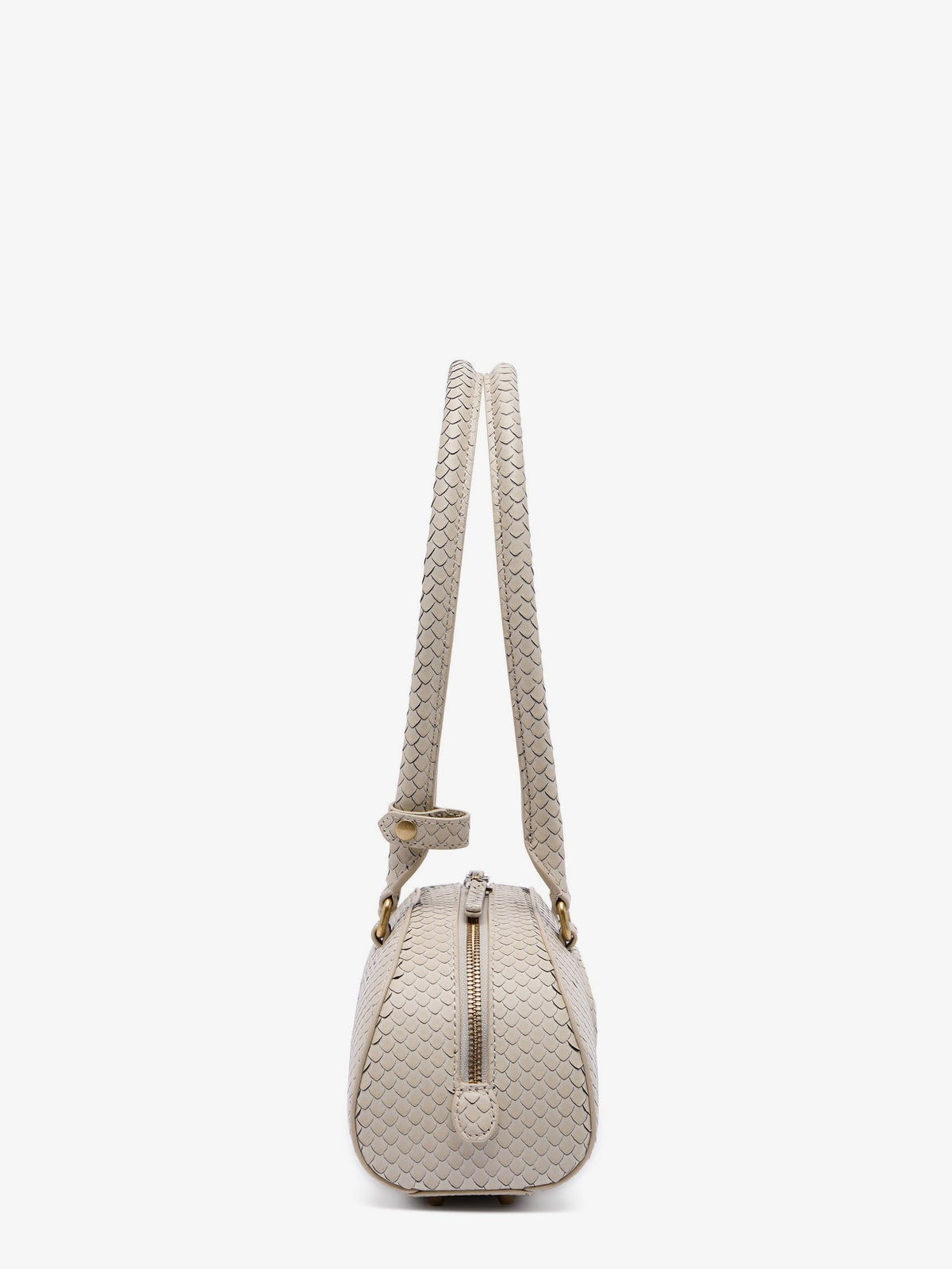 1DR python-effect leather shoulder bag