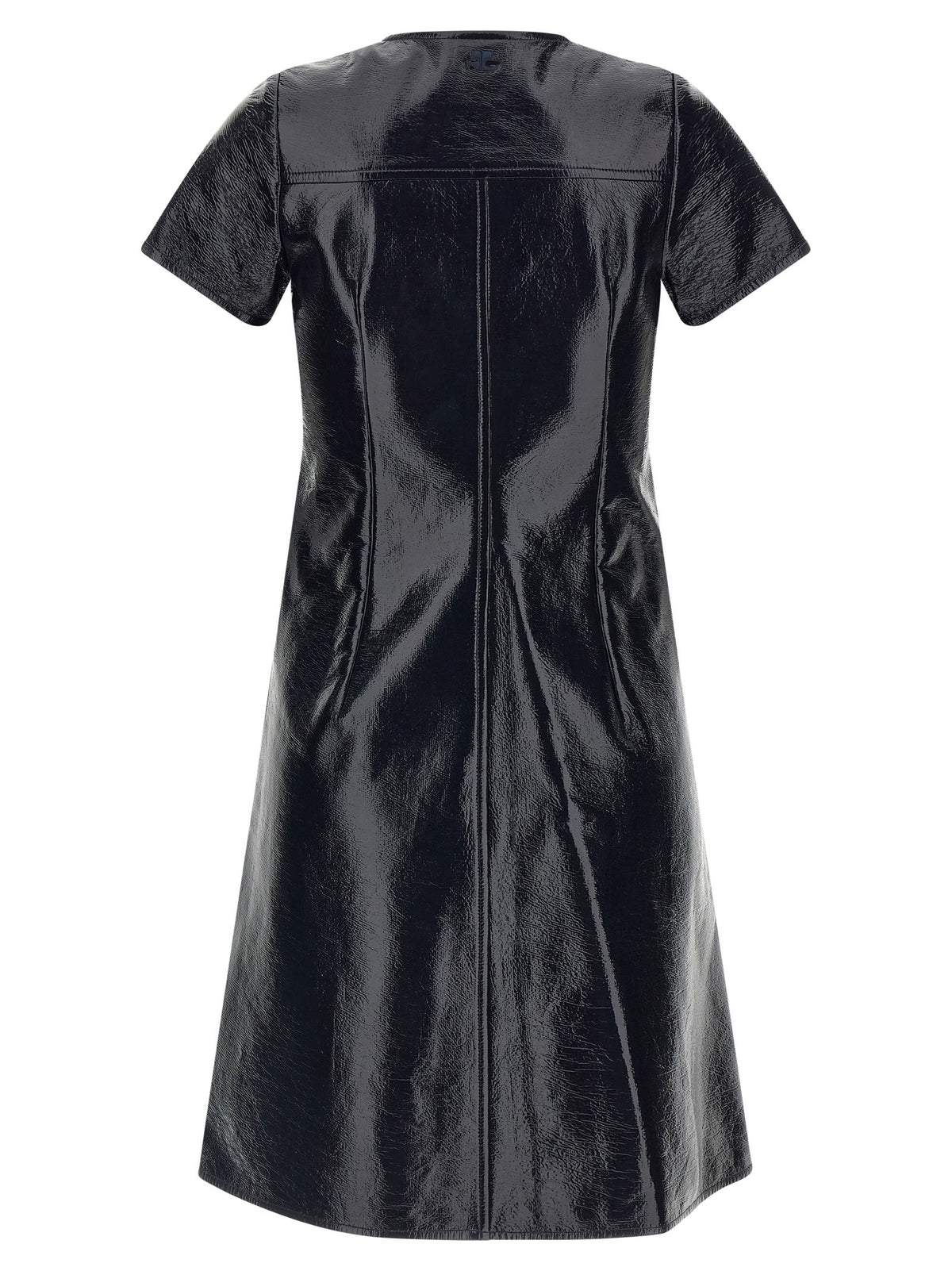 '2-Pocket Vinyl' dress