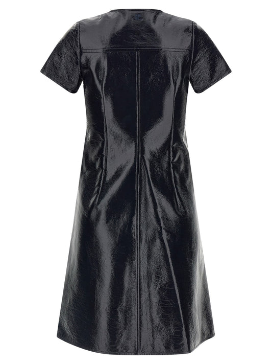 '2-Pocket Vinyl' dress