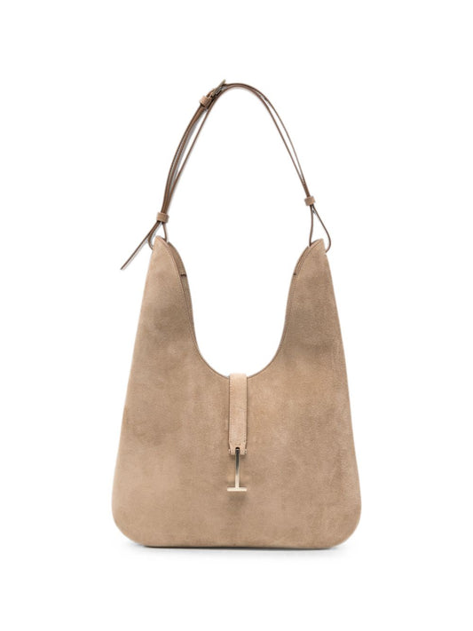 Tom Ford Suede T-Clasp Shoulder Bag
