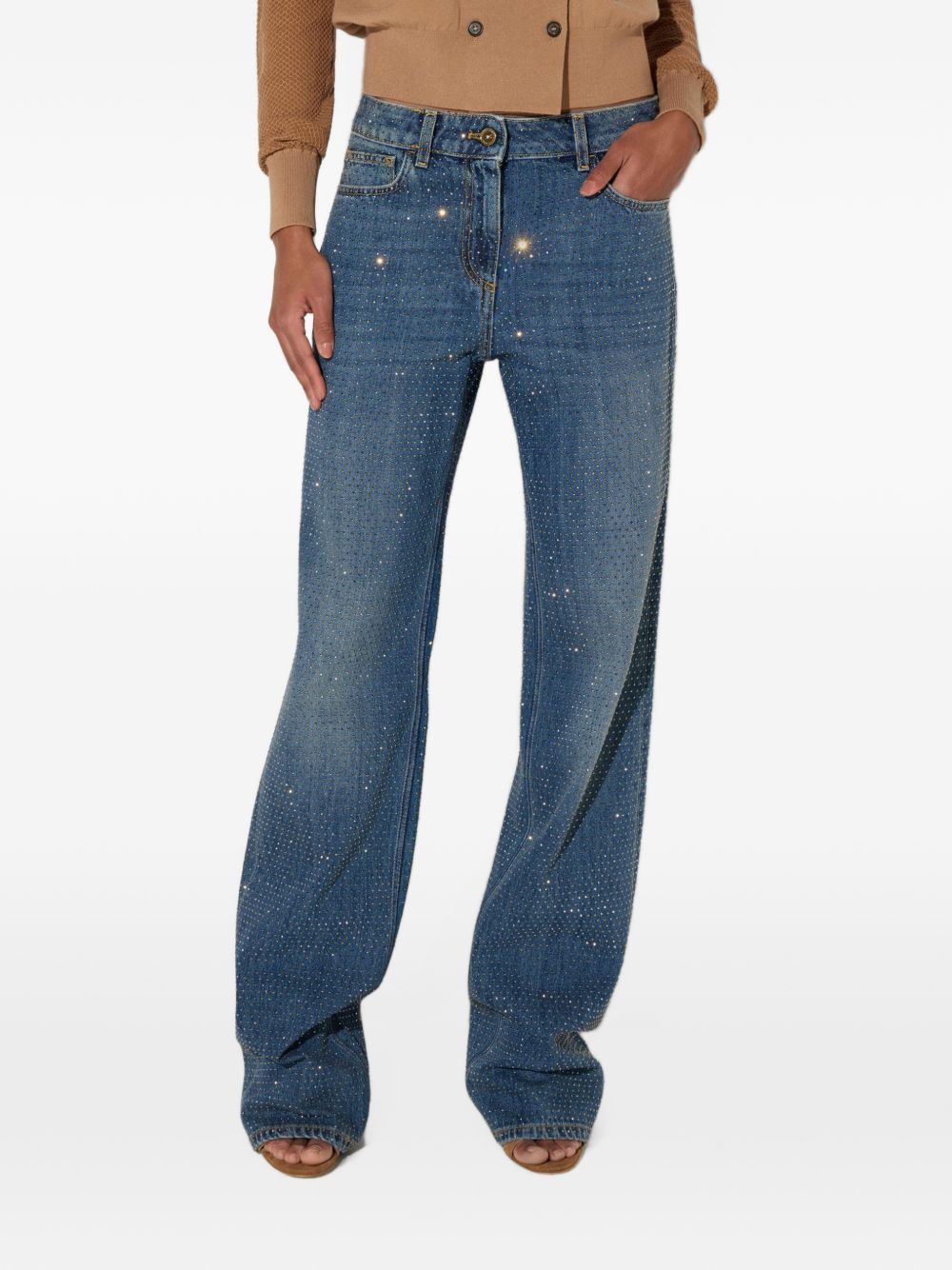 Elisabetta Franchi Jeans كحلي