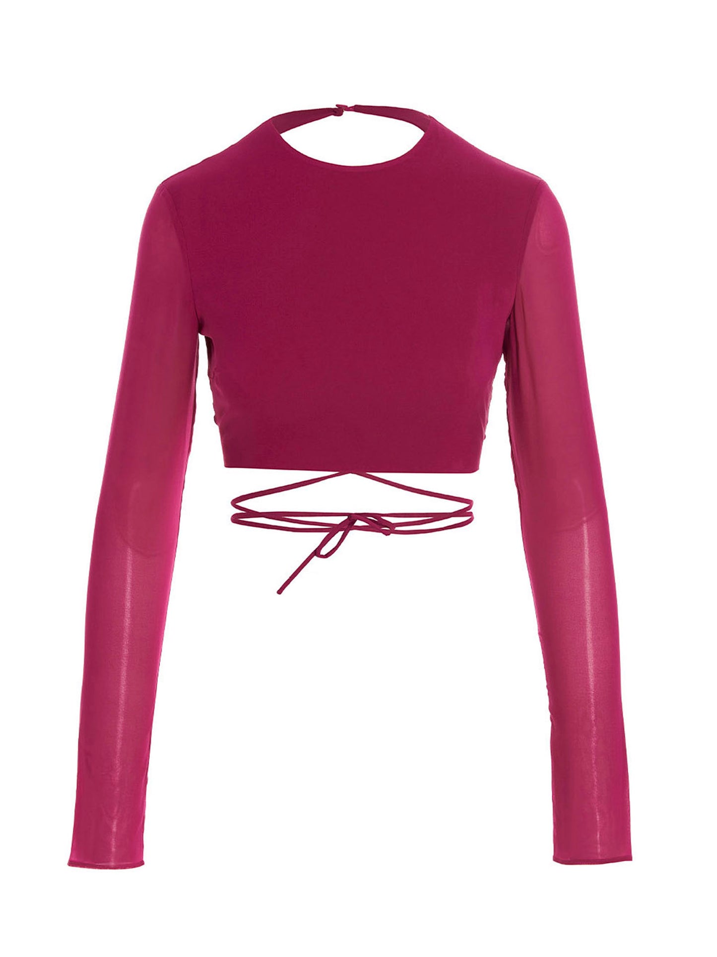 The Andamane The Andamane Cropped Georgette Top