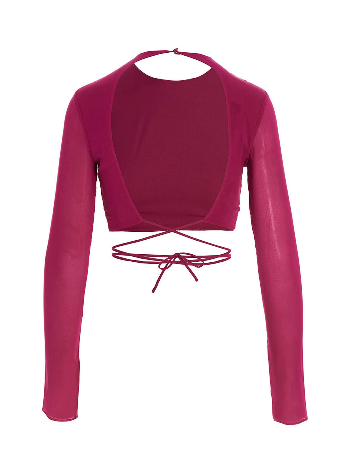 The Andamane The Andamane Cropped Georgette Top